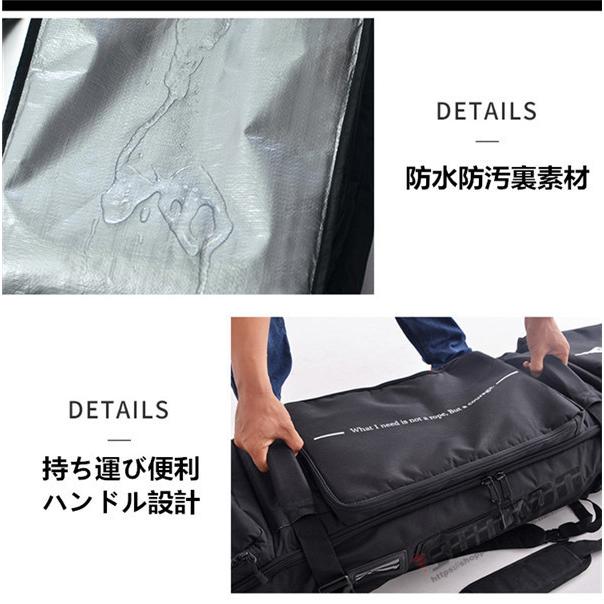 スノーボードケース キャスター 付き オールインワン 大容量収納 4WAY 前面3ポケット ボードケース スノーボード ウェア ボード ブーツ ゴーグル など収納可 