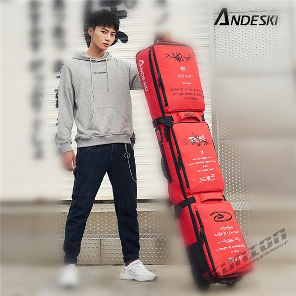 スノーボードケース キャスター 付き オールインワン 大容量収納 4WAY 前面3ポケット ボードケース スノーボード ウェア ボード ブーツ ゴーグル など収納可 