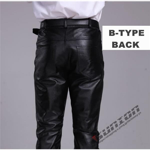 革パンツ 秋冬 羊革 ライダースパンツ メンズ 本革パンツ ライディング