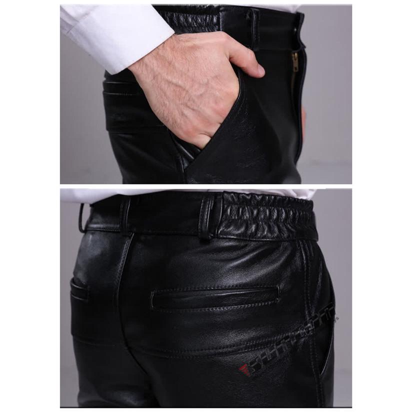 革パンツ 秋冬 牛革 ライダースパンツ メンズ 本革パンツ ライディング