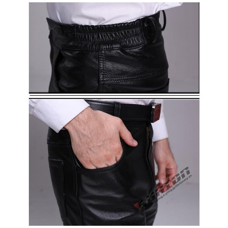 革パンツ 秋冬 牛革 ライダースパンツ メンズ 本革パンツ ライディング