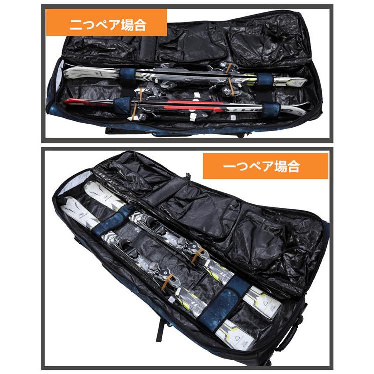 【クーポン】 スノーボードケース キャスター 付き オールインワン 大容量収納 4WAY 前面3ポケット ボードケース スノーボード ウェア ボード ブーツ ゴーグル など収納可 【1780944743】(11077円)