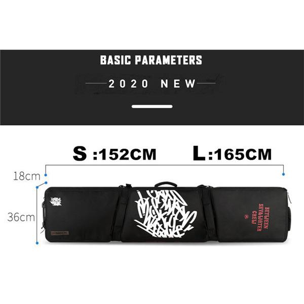 スノーボードケース キャスター 付き オールインワン 大容量収納 4WAY 前面3ポケット ボードケース スノーボード ウェア ボード ブーツ ゴーグル など収納可 