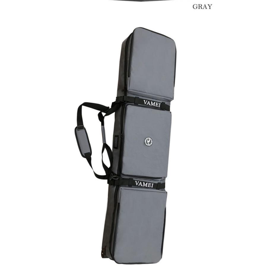 スノーボードケース キャスター 付き オールインワン 大容量収納 4WAY 前面3ポケット ボードケース スノーボード ウェア ボード ブーツ ゴーグル など収納可 