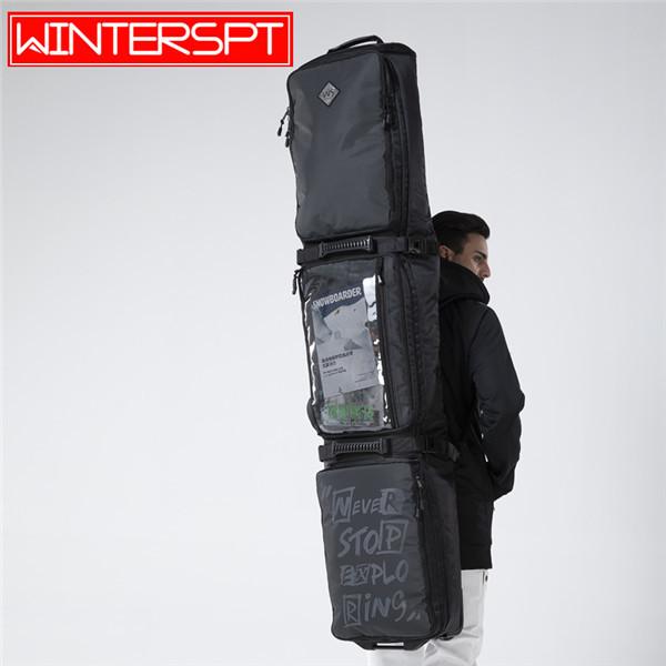 【新品未開封】 スノーボードケース キャスター 付き オールインワン 大容量収納 4WAY 前面3ポケット ボードケース スノーボード ウェア ボード ブーツ ゴーグル など収納可 【1614696606】(10043円)