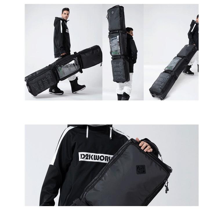 【新品未開封】 スノーボードケース キャスター 付き オールインワン 大容量収納 4WAY 前面3ポケット ボードケース スノーボード ウェア ボード ブーツ ゴーグル など収納可 【1614696606】(10043円)