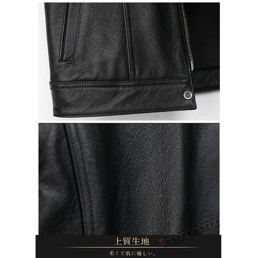 レザーベスト メンズ ベスト 本革 牛革 高級レザー ジレベスト