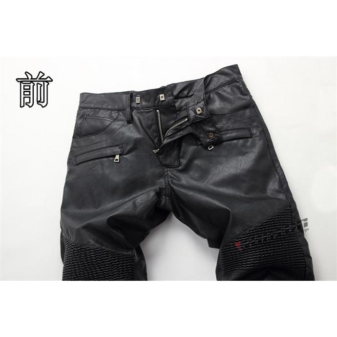 革パンツ 秋冬 羊革 ライダースパンツ メンズ 本革パンツライディング