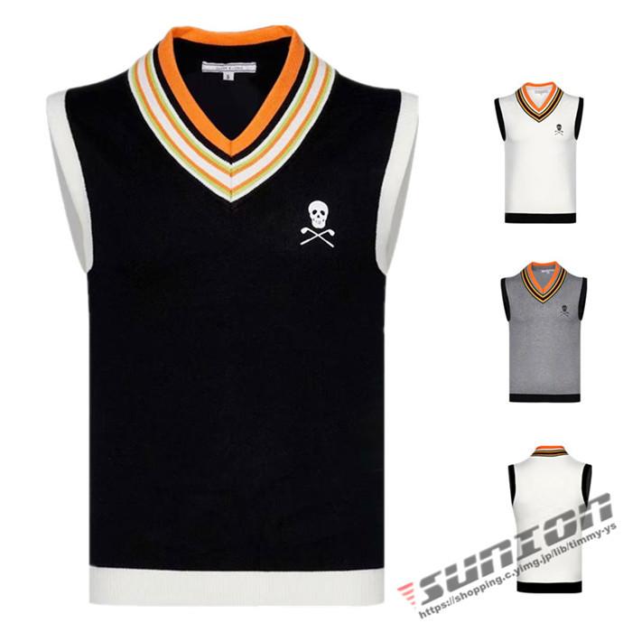 ゴルフ GOLF ウールセーター 秋 冬  メンズ ゴルフベスト ゴルフウェア ニットセーター 防寒 暖かい  プレゼント ギフト