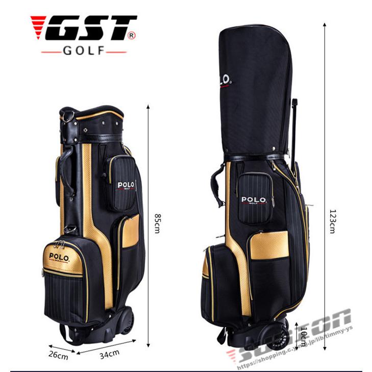 美品 POLO GOLF ポロゴルフ ゴルフケース クラブケース キャディバック ゴルフ ローラーキャディバック キャディバッグ ローラー付き
