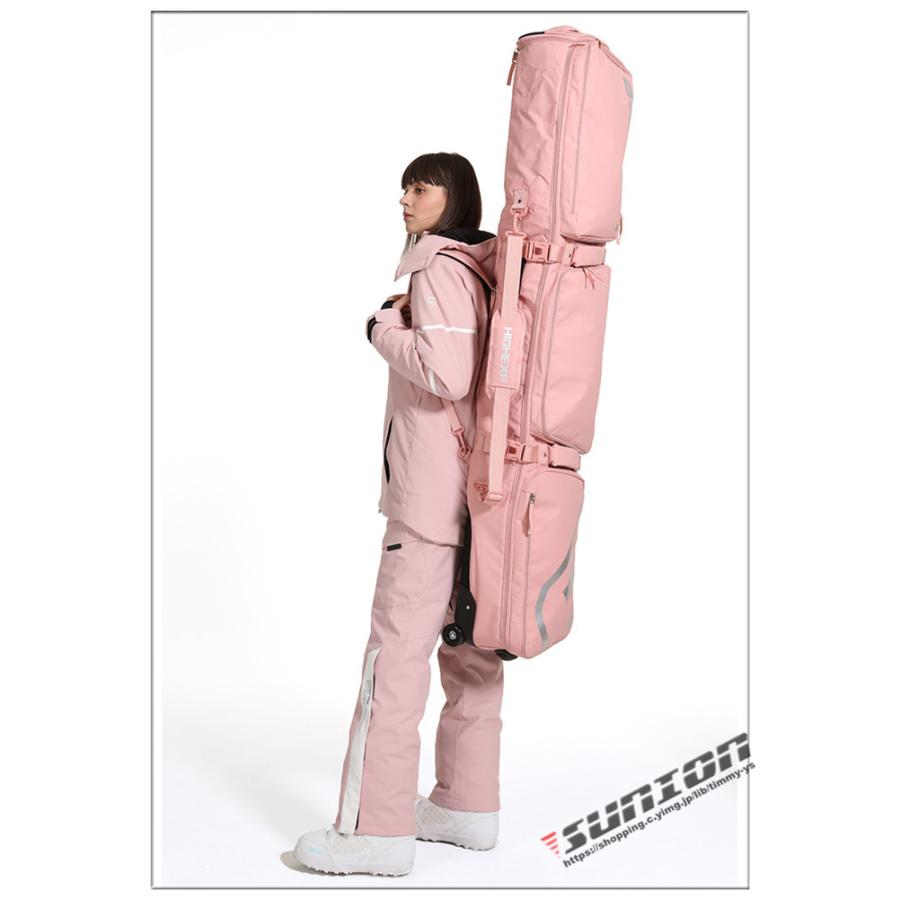 匿名配送 スノーボードケース キャスター 付き オールインワン 大容量収納 4WAY 前面3ポケット ボードケース スノーボード ウェア ボード ブーツ ゴーグル など収納可 【R2155552526】(13407円)