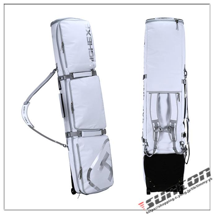 匿名配送 スノーボードケース キャスター 付き オールインワン 大容量収納 4WAY 前面3ポケット ボードケース スノーボード ウェア ボード ブーツ ゴーグル など収納可 【R2155552526】(13407円)