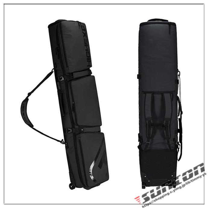 匿名配送 スノーボードケース キャスター 付き オールインワン 大容量収納 4WAY 前面3ポケット ボードケース スノーボード ウェア ボード ブーツ ゴーグル など収納可 【R2155552526】(13407円)