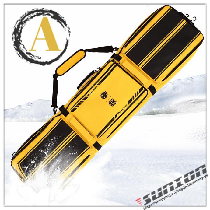 スノーボードケース キャスター 付き オールインワン 大容量収納 4WAY 前面3ポケット ボードケース スノーボード ウェア ボード ブーツ ゴーグル など収納可 