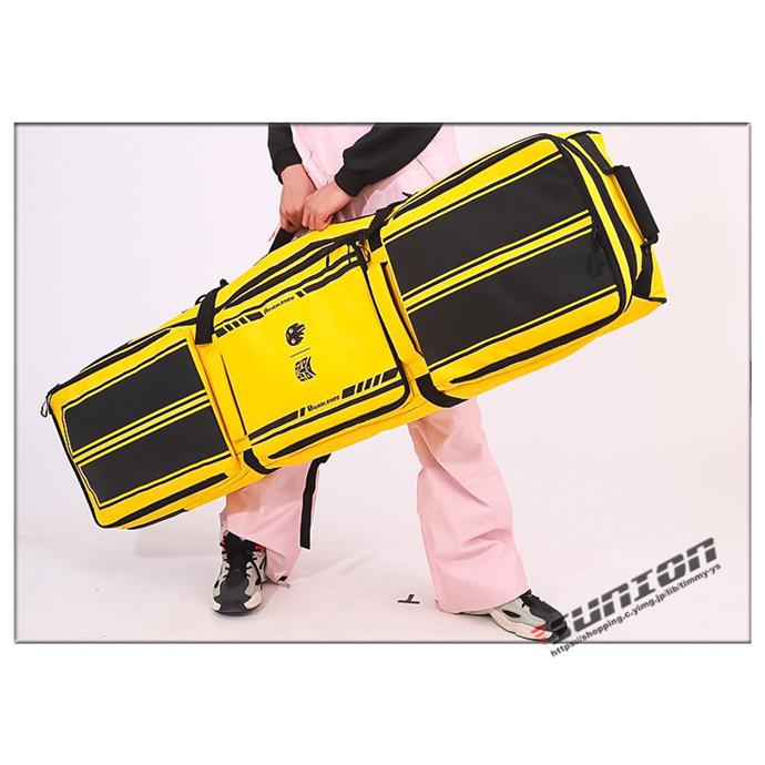 スノーボードケース キャスター 付き オールインワン 大容量収納 4WAY 前面3ポケット ボードケース スノーボード ウェア ボード ブーツ ゴーグル など収納可 