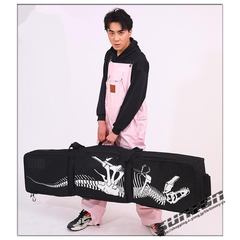 スノーボードケース キャスター 付き オールインワン 大容量収納 4WAY 前面3ポケット ボードケース スノーボード ウェア ボード ブーツ ゴーグル など収納可 