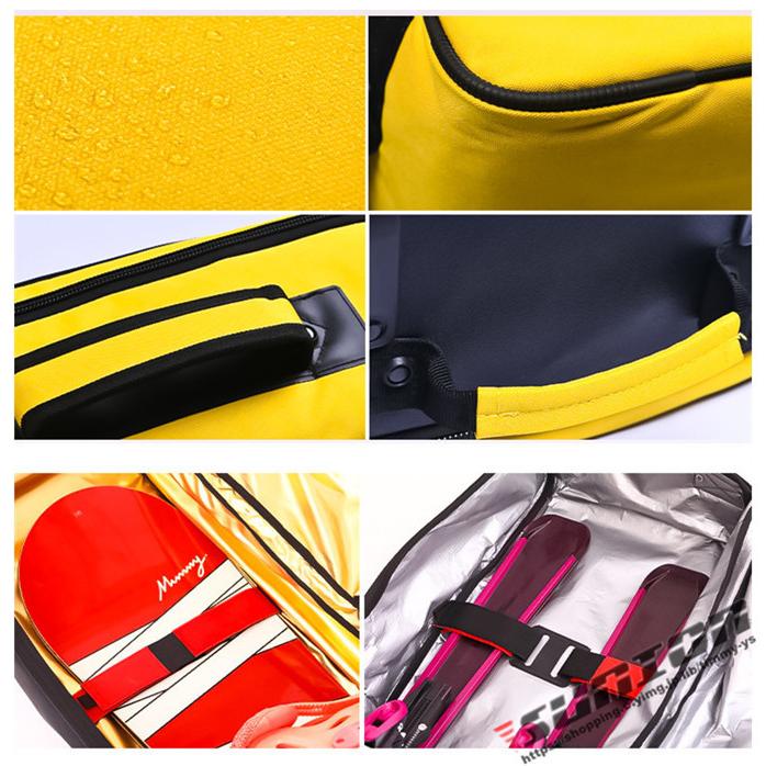 スノーボードケース キャスター 付き オールインワン 大容量収納 4WAY 前面3ポケット ボードケース スノーボード ウェア ボード ブーツ ゴーグル など収納可 