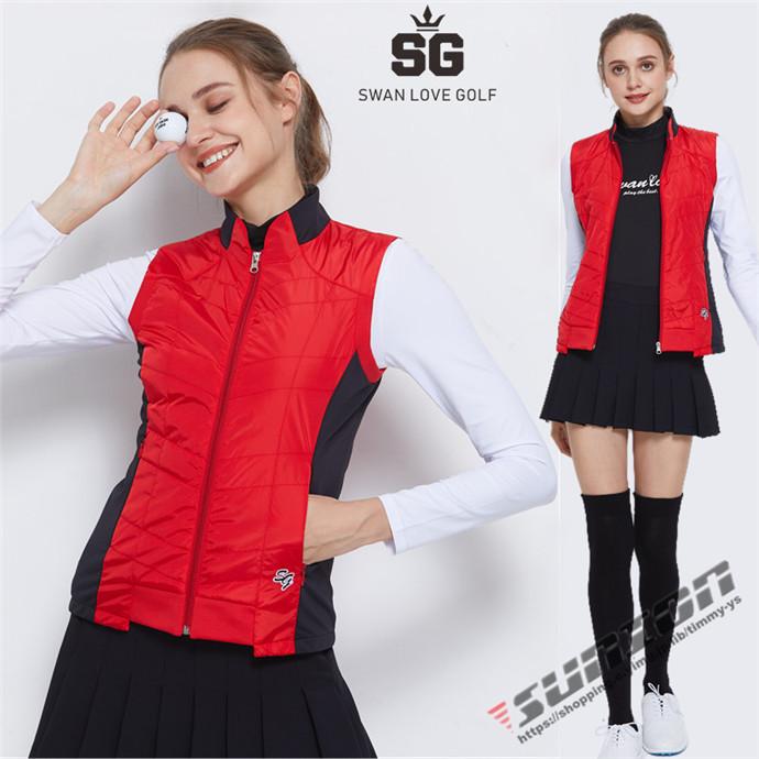 買い早割 ゴルフベスト レディース ダウンベスト 薄中綿ベスト ゴルフウェア 防寒 保温 秋冬 綿入りスポーツウェア 女性用 カジュアル 通気性 おしゃれ 期間限定値引き Pnlp Sn