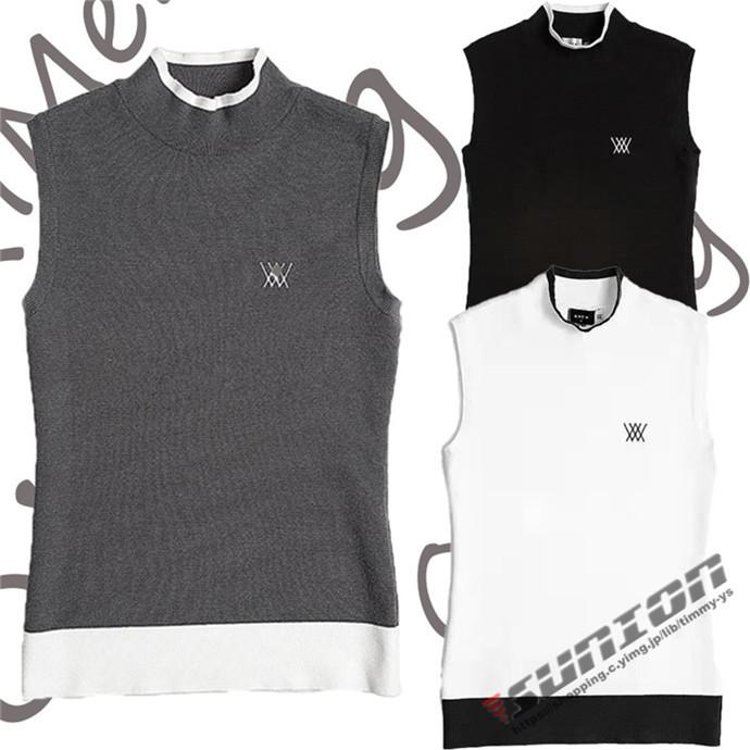 ゴルフベスト レディース ニットベスト ゴルフウェア ゴルフウェア レディース 防寒 保温 秋冬 カジュアル ゴルフ 通気