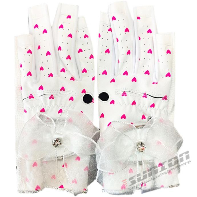 24円 レビュー高評価の商品 ゴルフグローブ レディース 指先カット ネイル ゴルフウェア ゴルフ用品 小物 アクセサリー カジュアル スポーツ プレゼント ギフト