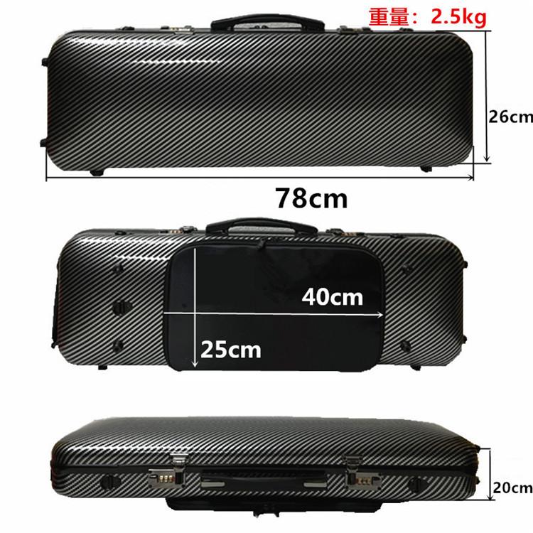 VIOLIN CASE バイオリンケースサイズ 4/4 楽器 管楽器 カーボンファイバー製 軽量 堅牢 ケース クッション付き 3WAY リュック ショルダー 手提げ｜timmy-ys｜16