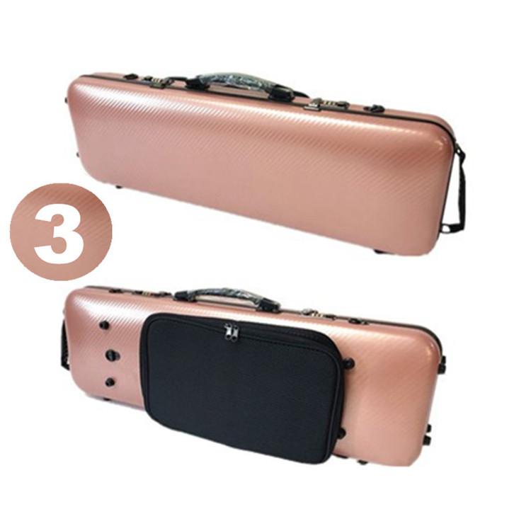 VIOLIN CASE バイオリンケースサイズ 4/4 楽器 管楽器 カーボンファイバー製 軽量 堅牢 ケース クッション付き 3WAY リュック ショルダー 手提げ｜timmy-ys｜04