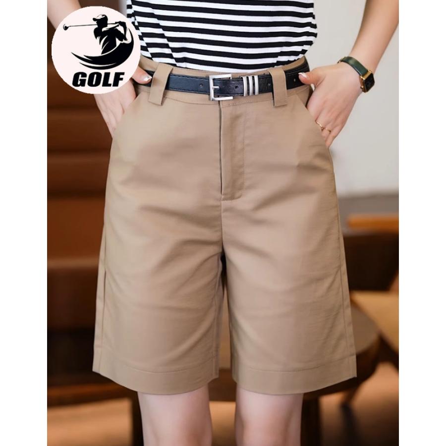 ジーフォア ゴルフ ウェア レディース ショートパンツ ス 半ズボン春夏秋 ゴルフショートパンツ レディース ゴルフウェア ストレッチ生地