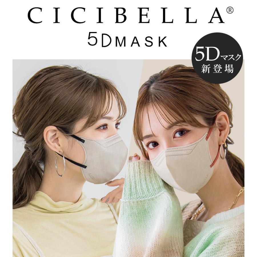 三個目半額セール 冷感 5Dマスク 小顔マスク バイカラーマスク 立体マスク 血色マスク  くちばし シシベラ マスク 肌に優しい 20枚 マスク cicibellaマスク｜timmy-ys｜02