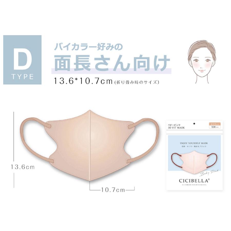 CICIBELLA 4個目半額セール 3Dマスク シシベラ マスク 不織布 立体