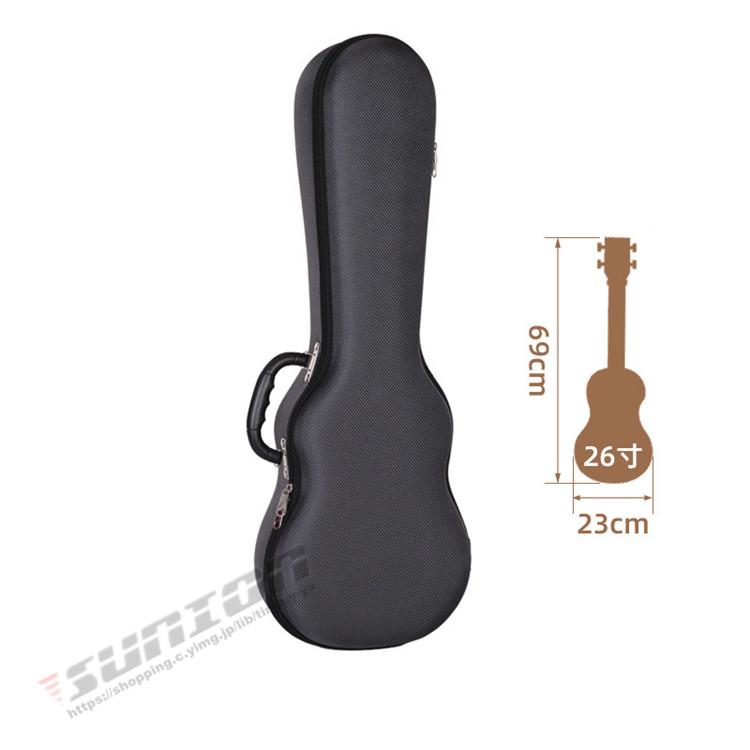 Ukulele Case ウクレレケース ウクレレ 楽器 ケース バッグ EVAケース 防水 リュック ソプラノ コンサート クッション付き 軽量_4