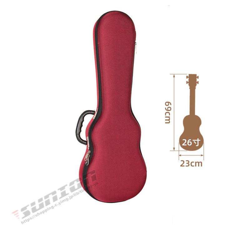 Ukulele Case ウクレレケース ウクレレ 楽器 ケース バッグ EVAケース 防水 リュック ソプラノ コンサート クッション付き 軽量_6