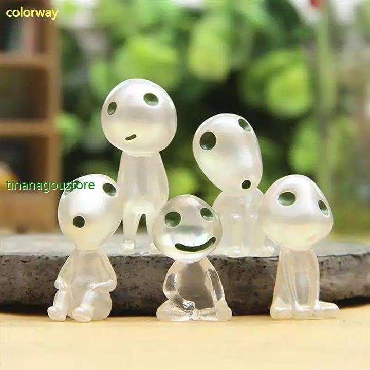 翌日発送可能 ミニチュア 妖精 もののけ姫 こだま フィギュア 盆栽 飾り ドールハウス 小物 グッズ 夜光 Diy Aynaelda Com