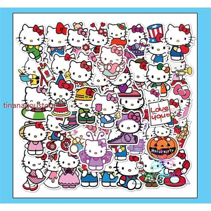 Hellokitty 100枚 ステッカー アニメ キャラクター シール pbs チンアナ号ストア 通販 Yahoo ショッピング
