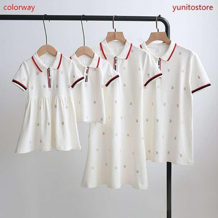 親子リンクコーデ 夏 メンズ パパママと子供お揃い レディース ワンピース ポロシャツ 親子ワンピース Tシャツ キッズ 男の子 女の子 親子ペアルック 赤ちゃん 憧れ