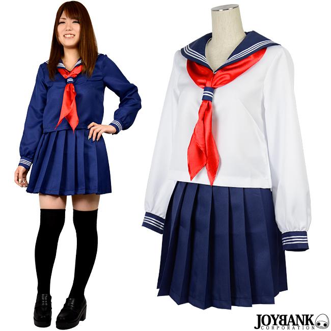 長袖 セーラー服 2color 女子高生 制服 スカーフ 紺 白 コスプレ 衣装 レディース ハロウィン 仮装 制服 学生 Tincle 通販 Yahoo ショッピング