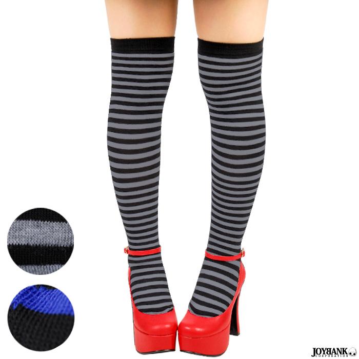 Hwsale 細ボーダー ニーハイ ソックス オーバーニー しましま 靴下 ニーソ プレッピー ゆうパケット2点まで M便 1 2 Tincle 通販 Yahoo ショッピング