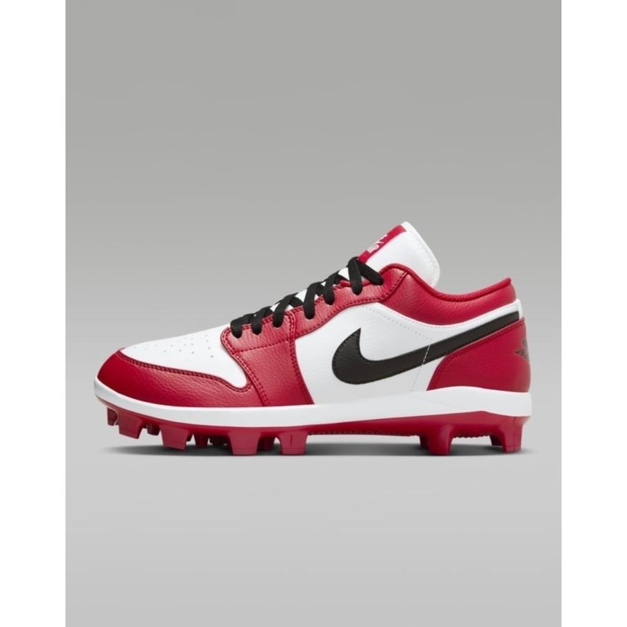 ナイキ ジョーダン1 レトロ MCS ベースボール 野球 CJ8524-611　ホワイト/レッド Jordan 1 Retro MCS Low Men's Baseball Cleats Gym Red メンズ｜tings｜02