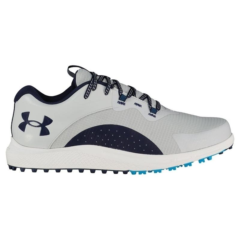 アンダーアーマー ゴルフシューズ チャージド ドロー2 ワイド グレー Under Armour Charged Draw 2 SL GRY