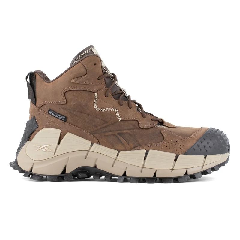 Reebok（リーボック） ワーク 安全靴 先芯樹脂 防水 ブラウン DIY