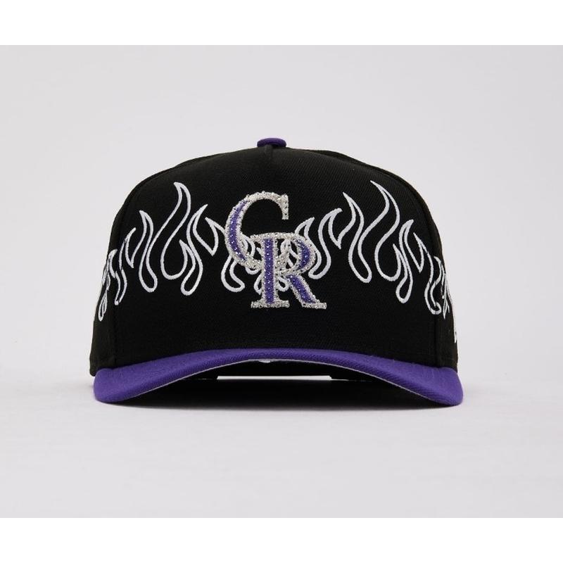 NEW ERA（ニューエラ） フレイム 炎 ラインストーン ロゴ コロラド