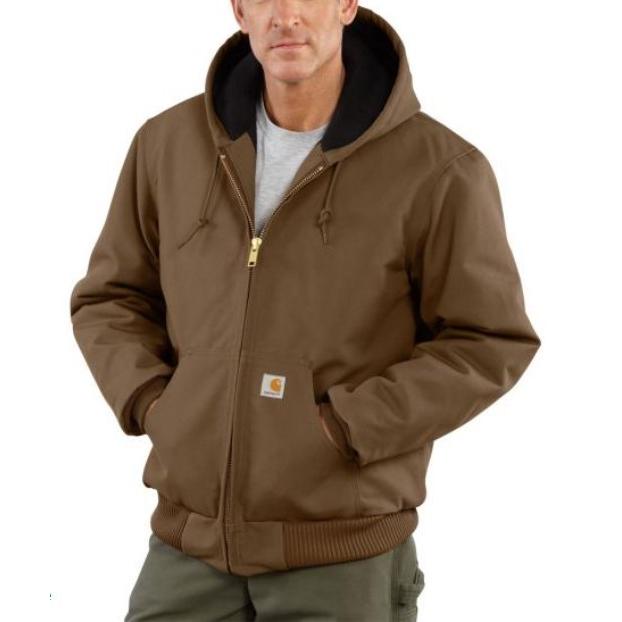 【カーハート】トラディショナルジャケット　茶色　L フェード　古着　ダック地　i Carhartt トラディショナルコート XL ダックジャケット ダークブラウン