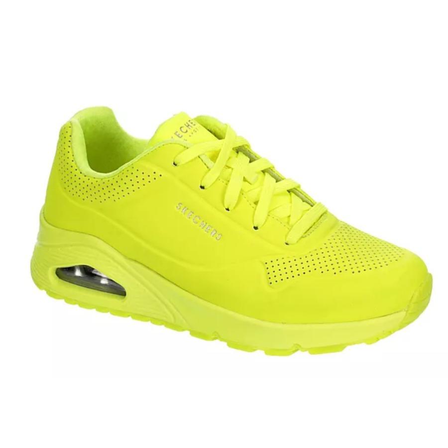 スケッチャーズ ストリート ウェッジ ネオン イエロー 厚底 SKECHERS STREET WOMENS UNO SNEAKER - NEON レディース