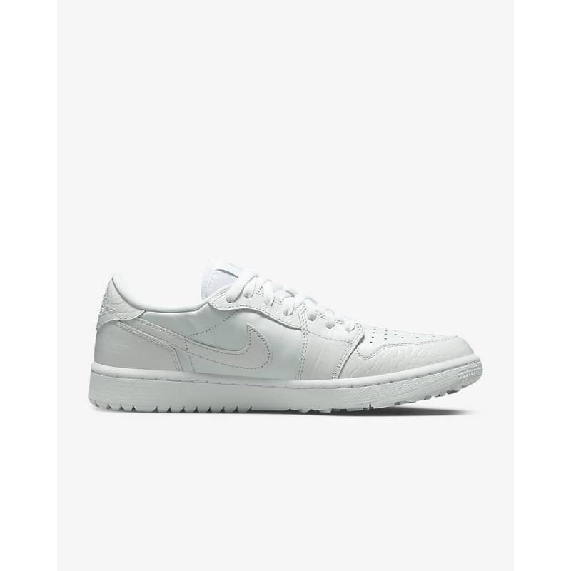 ナイキ ジョーダン1 スパイクレス ゴルフシューズ ホワイト/クロコ DD9315-110 Nike AJ1 Air Jordan 1 Low G Golf Shoes White/Pure Platinum/White メンズ｜tings｜04