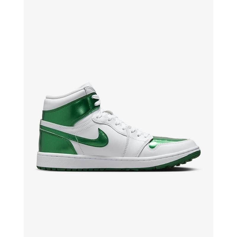 ナイキ ジョーダン1 スパイクレス ゴルフシューズ ホワイト/グリーン DQ0660-130 Nike AJ1 Air Jordan I High G Men's Golf Shoes White/Pine Green メンズ｜tings｜04