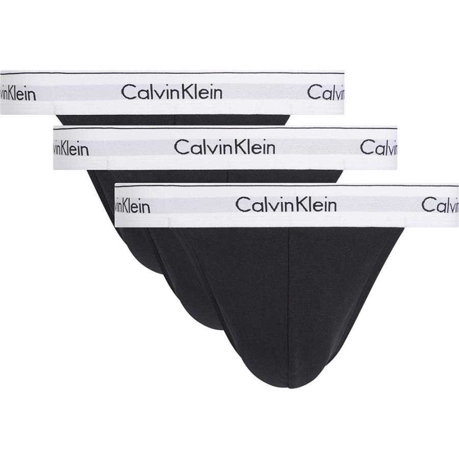 カルバンクライン コットンブレンド ブリーフパンツ Tバック 3セット ブラック Calvin Klein Thong 3 Units メンズ