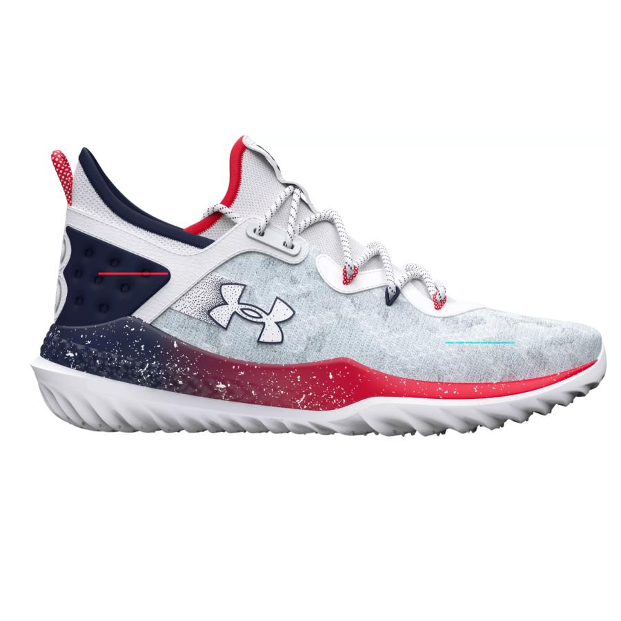 アンダーアーマー ハーパー8 ターフ ベースボール 野球 ホワイト/USA Under Armour Harper 8 USA Turf Baseball Shoes Navy メンズ