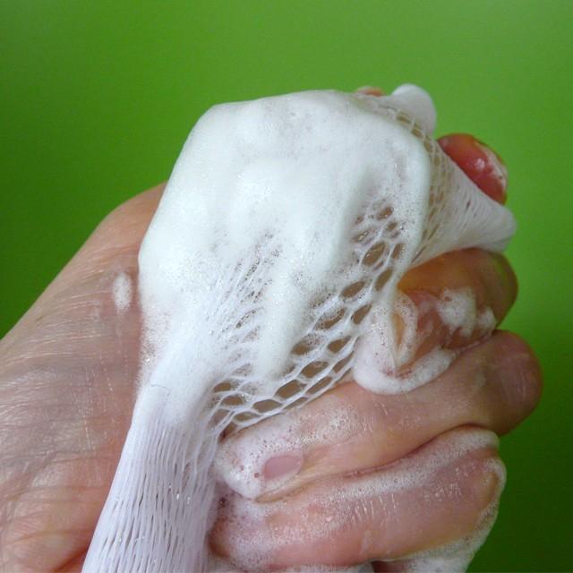50枚セット 泡立てネット 洗顔ネット 紐付き きめ細かな泡が作れる