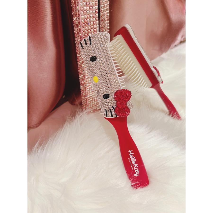 ハローキティ フェイスヘアブラシ スワロフスキー デコレーション