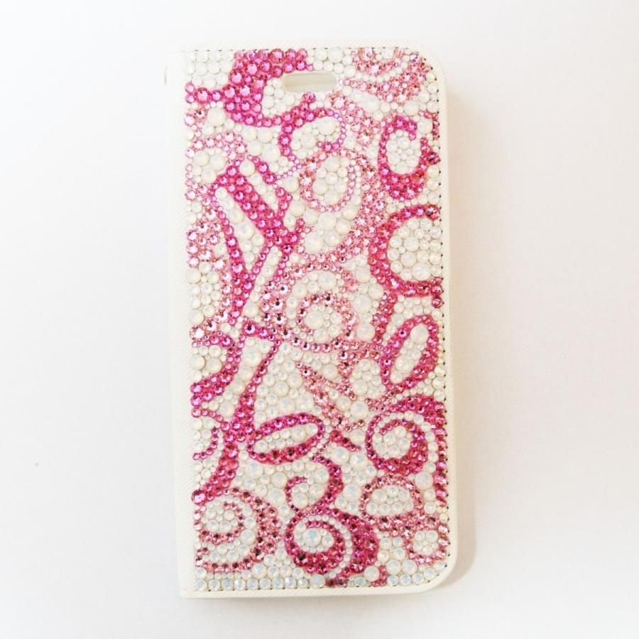 iPhone スワロフスキー デコカバー iPhone 14 Plus 手帳型 Luxury Jewel | iPhone14ProMax手帳ケース スワロフスキー