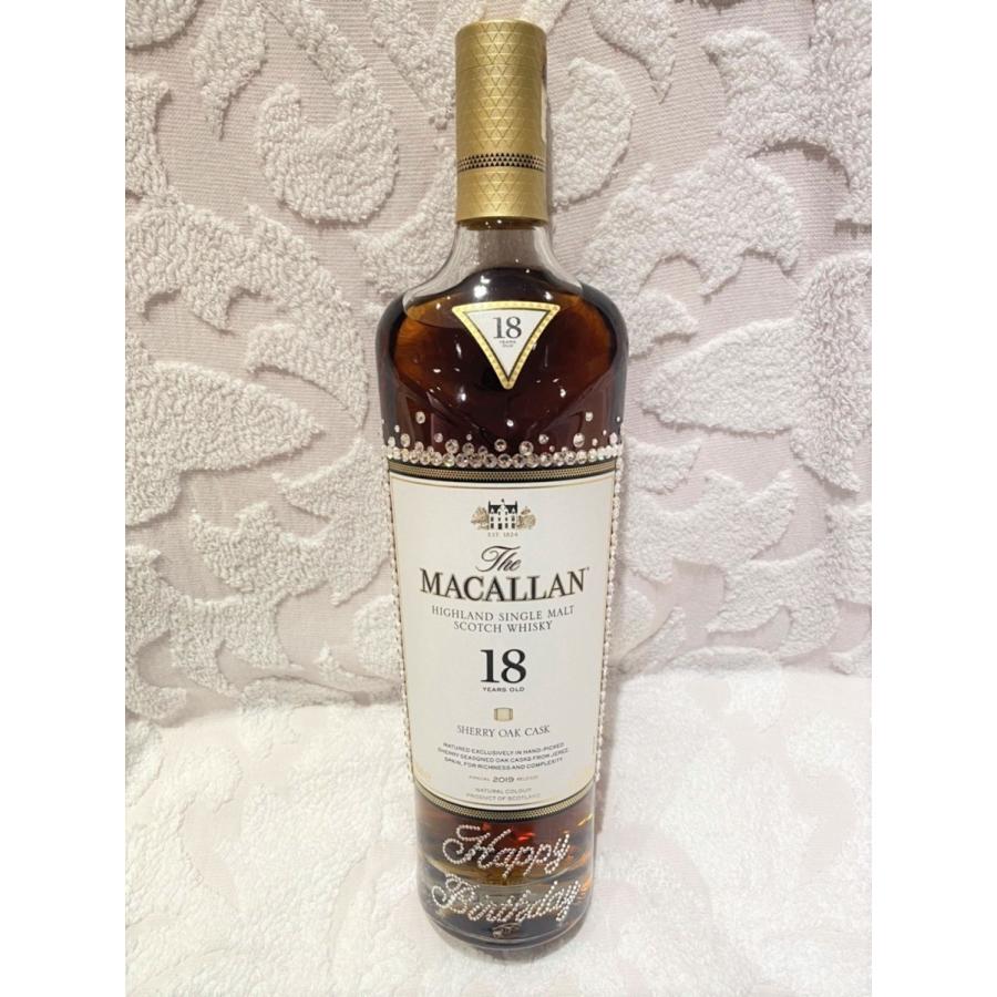 The MACALLAN18年 ウイスキー Happy Birthday スワロフスキー